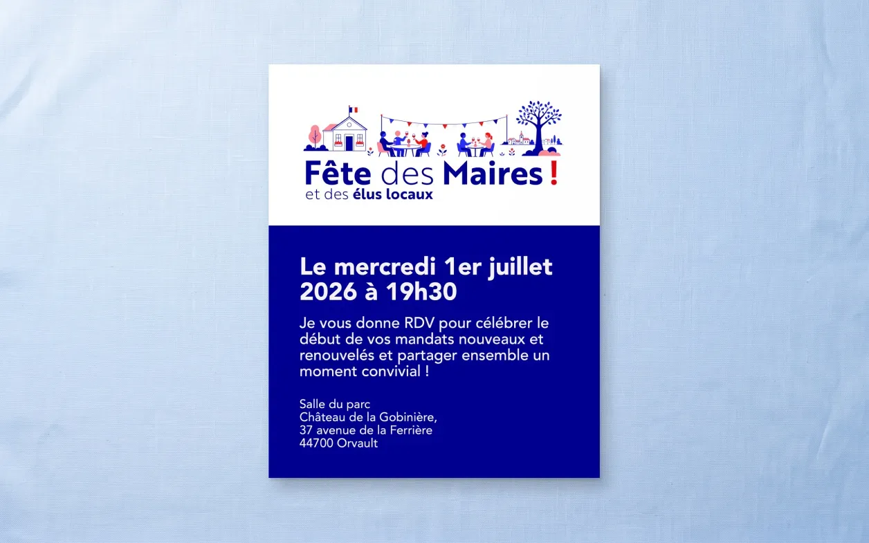 L’invitation à la fête des maires de Laurence Garnier.